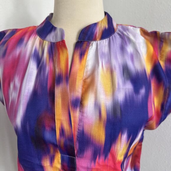 HT 360 Crop Top Women‎ Small Boxy Purple Blouse - Picture 2 of 10